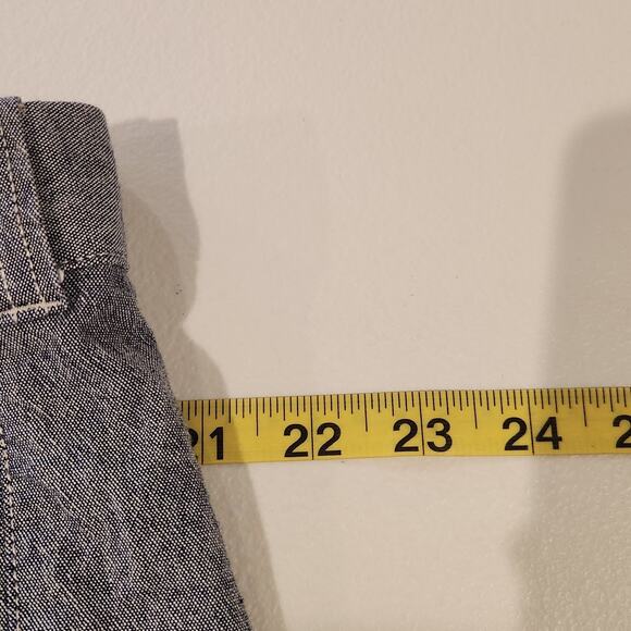 J Crew Mens Gray 10.5 Inch Chambray Stretch Shorts Size 38 Beach Nautical Preppy - Picture 7 of 11